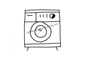 洗衣机简笔画图片