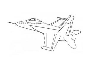 F18战斗飞机简笔画图片