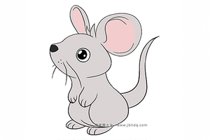 教你画可爱的小老鼠