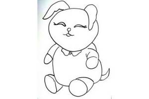 胖胖的兔子简笔画