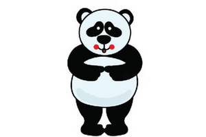 害羞的大熊猫简笔画教程
