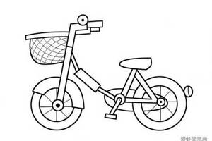简单的儿童自行车简笔画