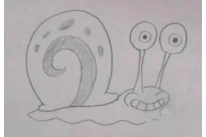 简单五步画出可爱蜗牛