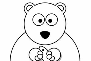 幼儿北极熊画法