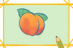 营养丰富的黄桃简笔画