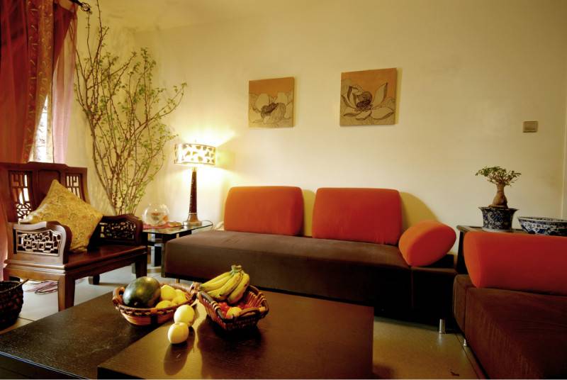 中式中式风格客厅背景墙沙发客厅沙发图片
