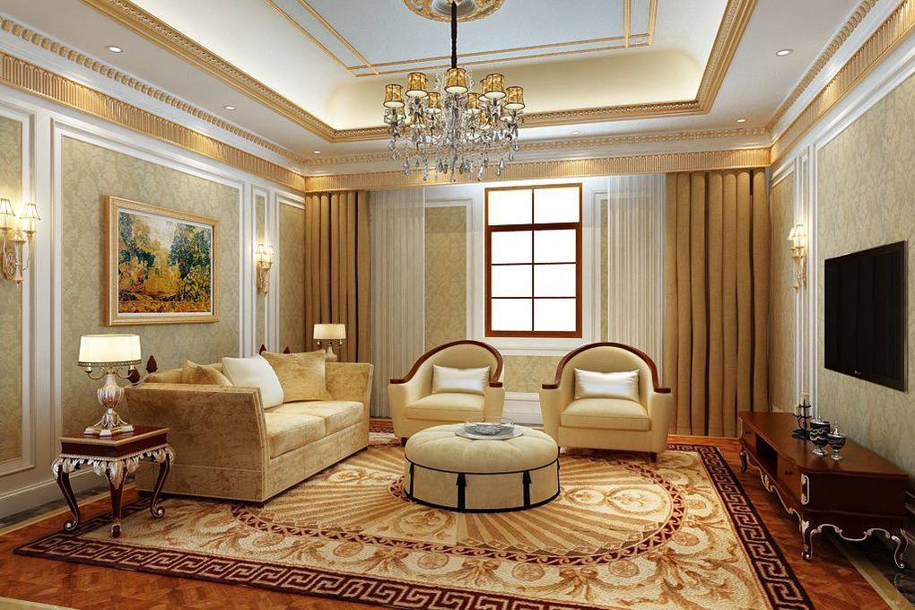 欧式古典客厅设计案例