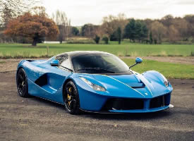 法拉利 Ferrari LaFerrari，蓝色太爱了