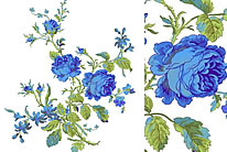 高清手绘蓝牡丹花图片
