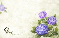 韩国浪漫紫色花朵背景图片-15张