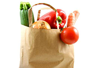 环保袋里新鲜的蔬菜图片