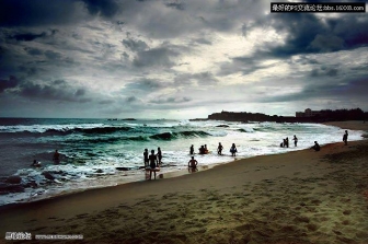 利用Photoshop强化海边风景照片