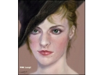 PS绘画一幅西方女性头像的油画教程