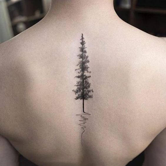 黑色生命之树主题纹身 改运生命之树刺青图案