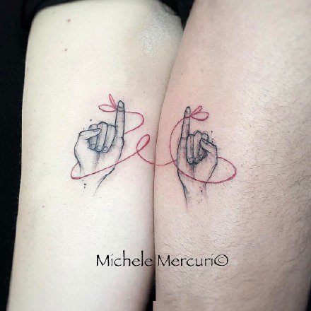 成双成对刺青纹身 温馨可爱的情侣纹身(2)