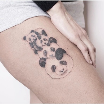 大熊猫纹身图片 熊猫刺青图片大全(3)