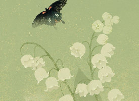 一組畫師蘇寒的意境花卉繪畫圖片