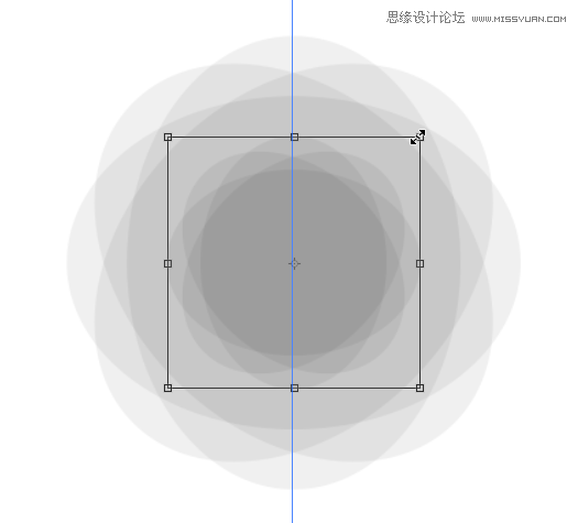 Photoshop设计UI界面中的抽象花朵背景图片