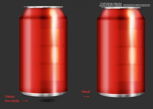 繪制可口可樂易拉罐圖片的Photoshop教程