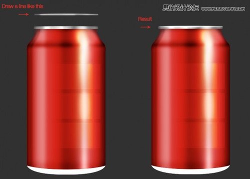 繪制可口可樂易拉罐圖片的Photoshop教程