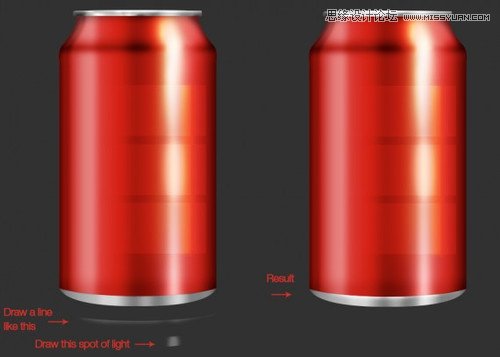 繪制可口可樂易拉罐圖片的Photoshop教程