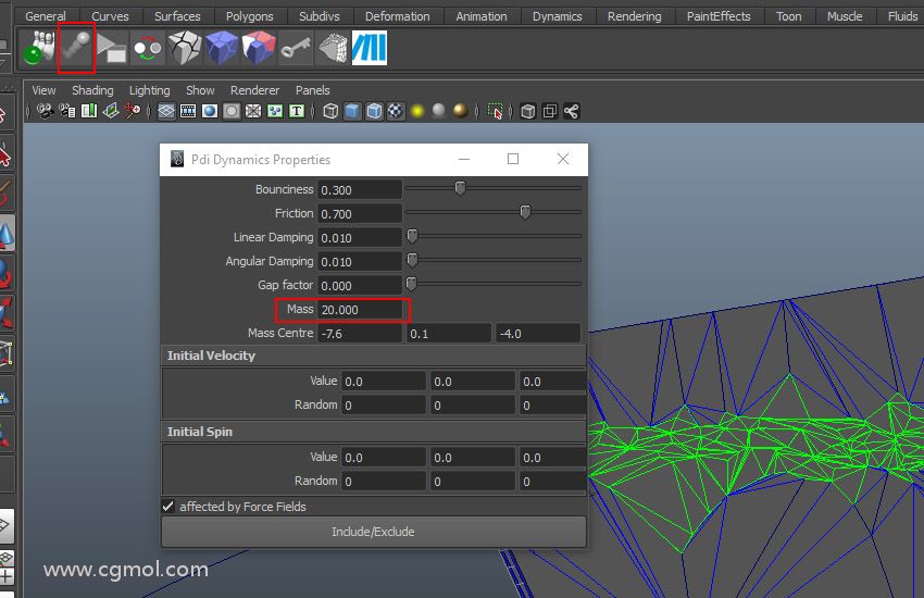 Set Pdi Dynamics Properties