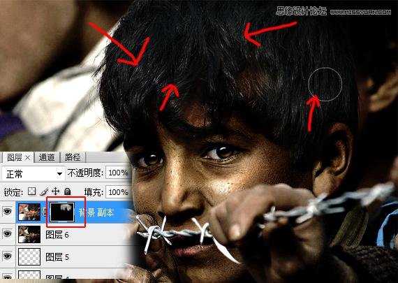 PS怎样把山区儿童照片周成质感HDR效果