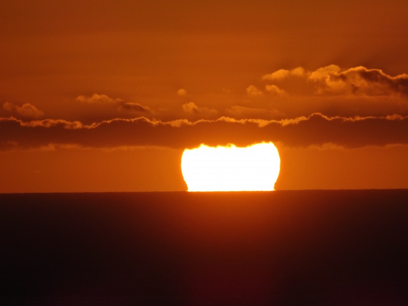 景色秀美的夕阳图片