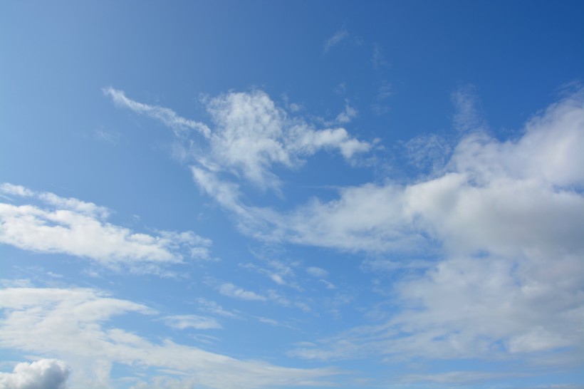 蓝天白云美丽风景图片