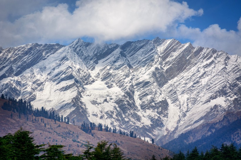 秀麗的雪山圖片