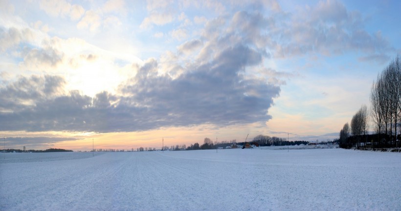 冬日雪景图片