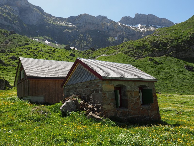 山上的小屋圖片