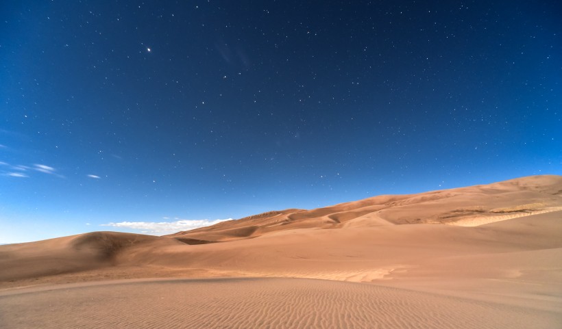 荒凉壮阔的沙漠风景图片