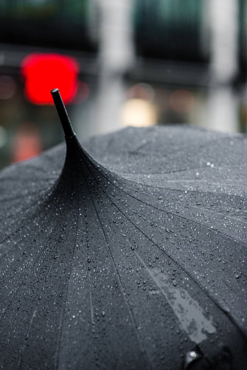 下雨天的雨滴图片