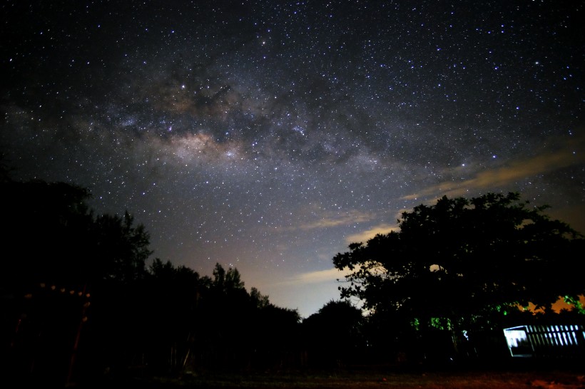 宇宙璀璨的银河风景图片