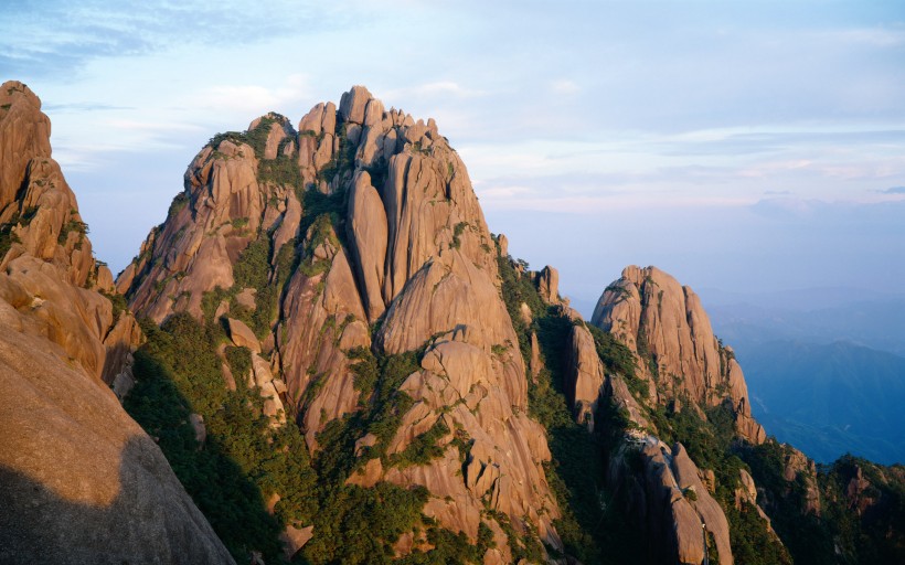 中國山川瀑布自然風景圖片