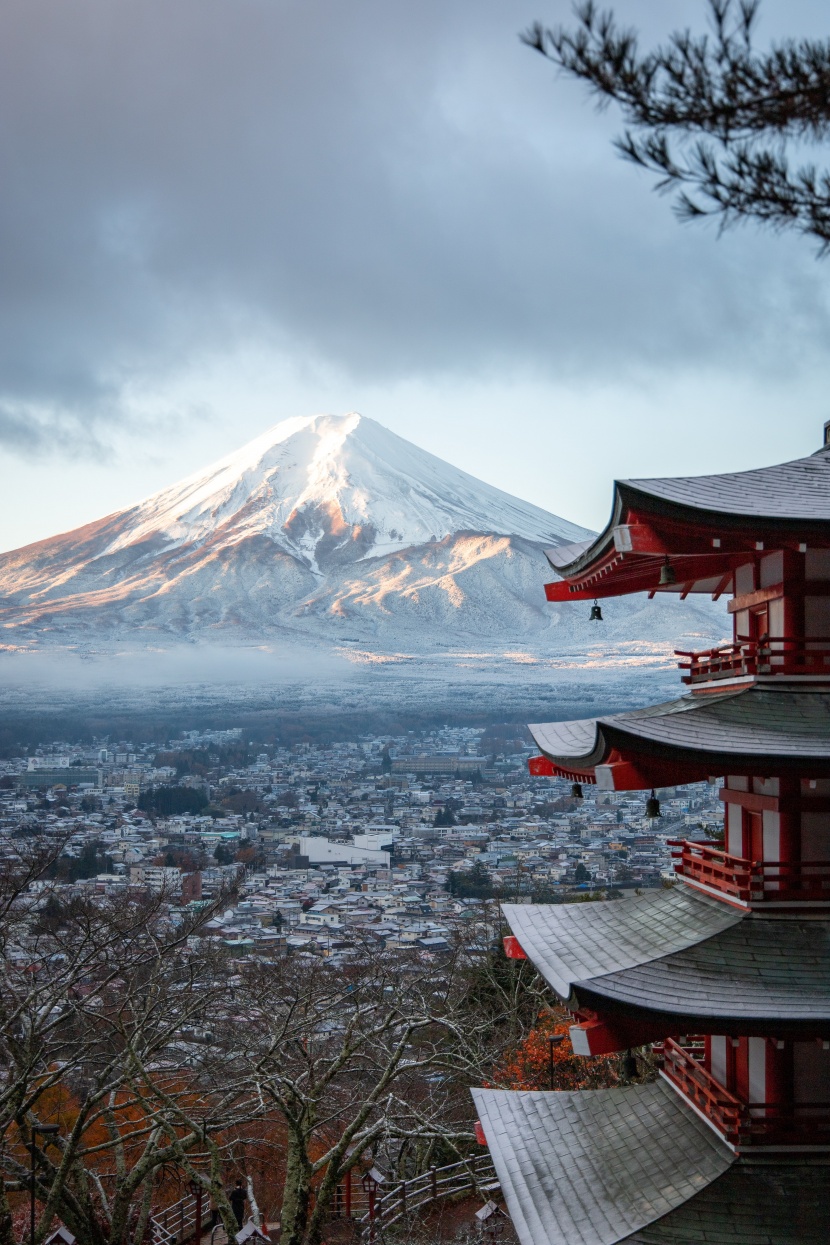 日本富士山自然風(fēng)景圖片