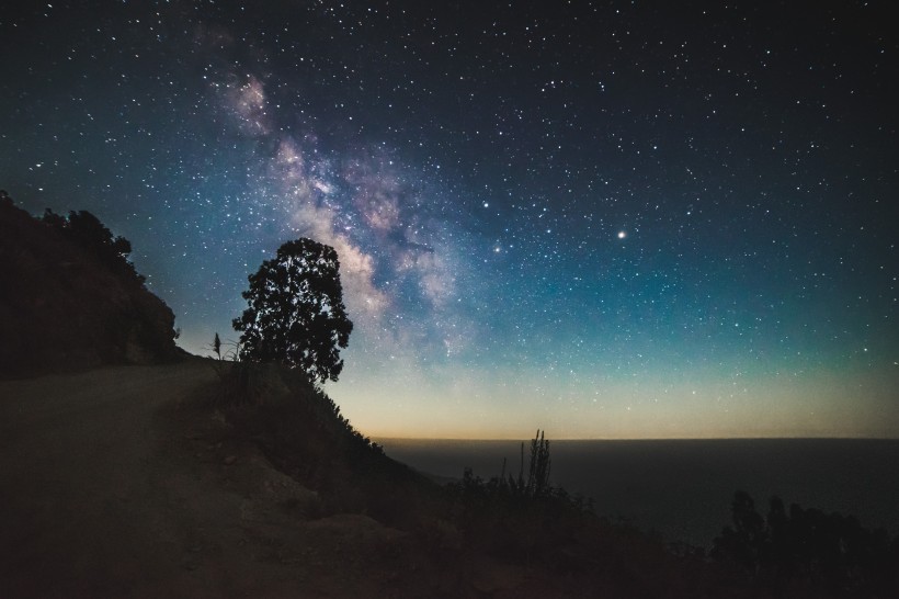 宇宙璀璨的银河风景图片