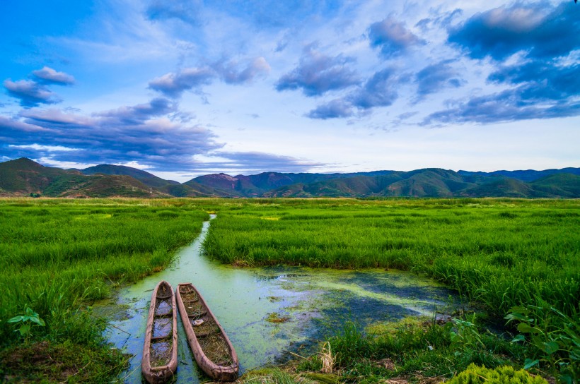 泸沽湖草海风景图片
