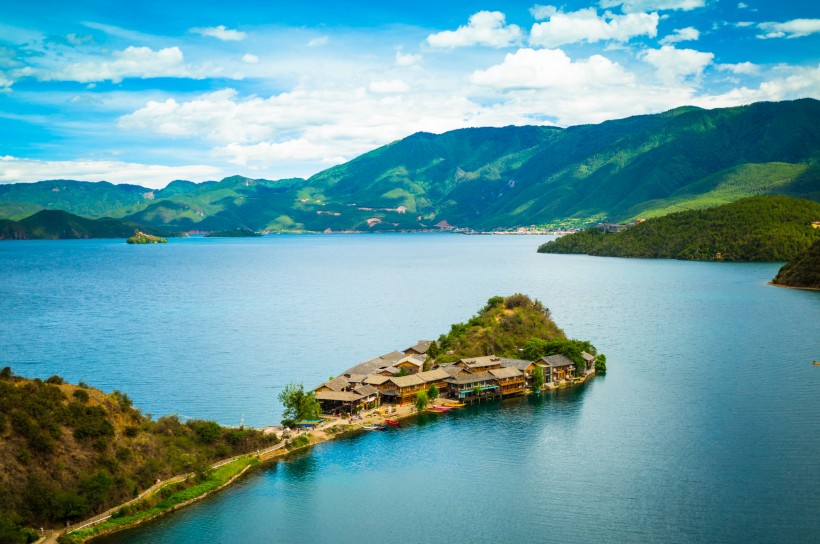 泸沽湖之里格半岛风景图片