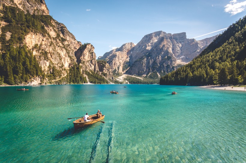 秀美的山川湖泊风景图片