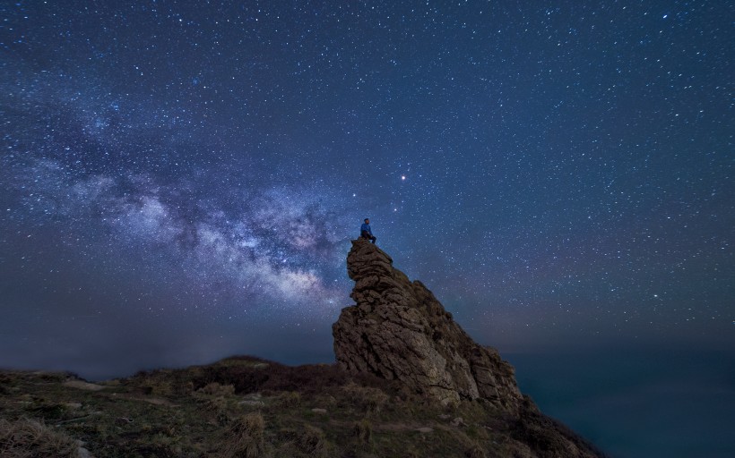 浩瀚的星空银河风景图片