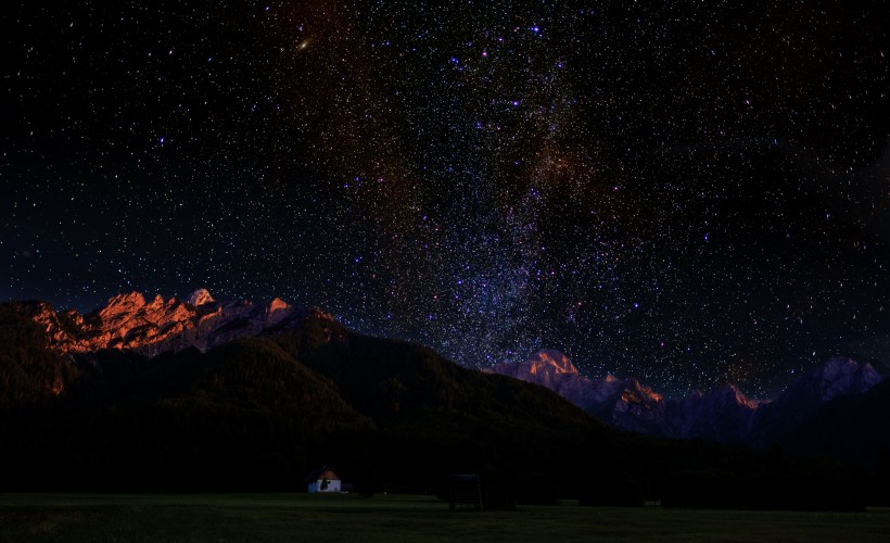 闪亮耀眼的星空风景图片