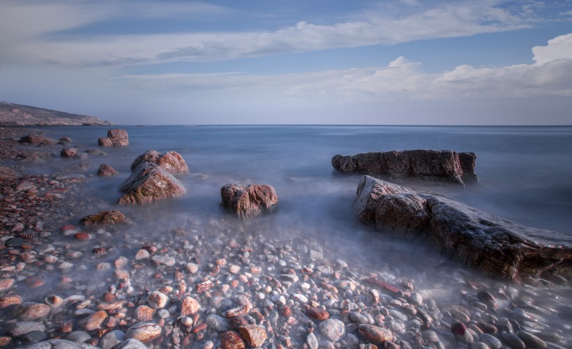 冬天的大海風(fēng)景圖片