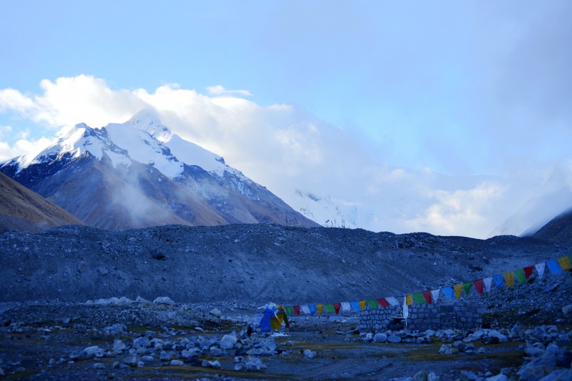 珠穆朗玛峰风景图片