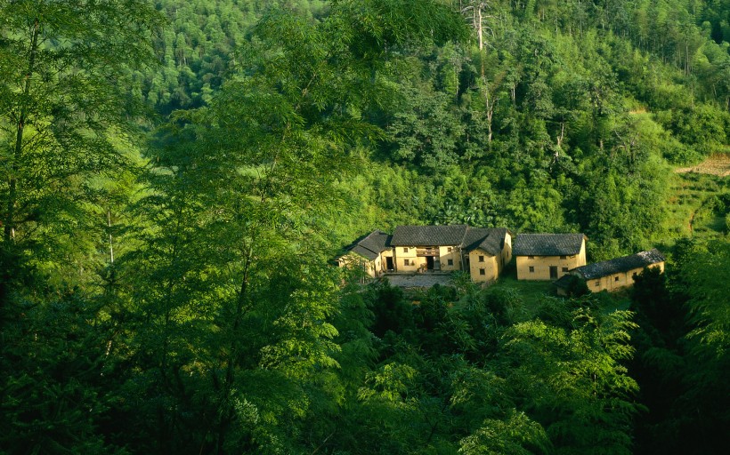 中国山川瀑布自然风景图片