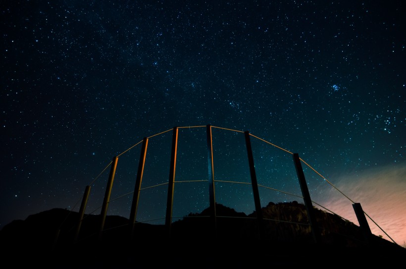 闪亮耀眼的星空风景图片