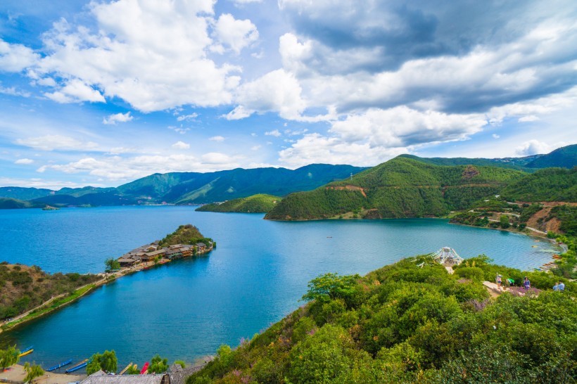 泸沽湖之里格半岛风景图片