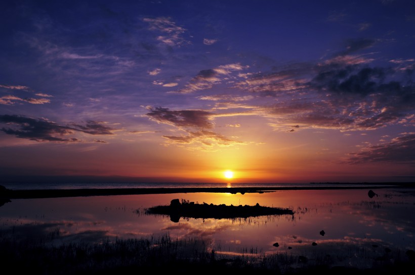 唯美夕陽黃昏落日風(fēng)景圖片