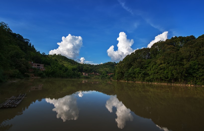 鄉(xiāng)村的山水田園風(fēng)景圖片